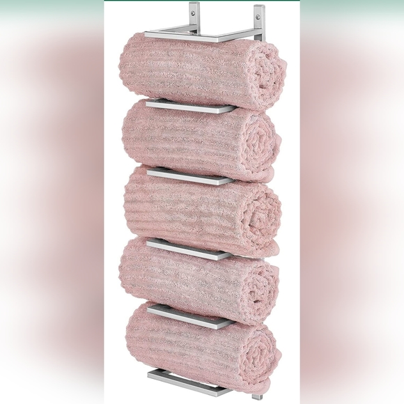 mDesign Bath Towel Rack Holder Wall Mounted Poshmark